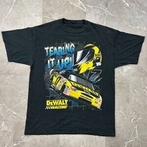 Vintage DeWalt‎ Racing Graphic Tee Mens XL Matt Kenseth y2k Nascar Short Sleeve